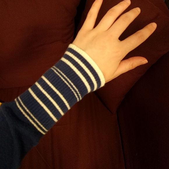 Blue and White Striped Cardigan - Picture 5 of 6